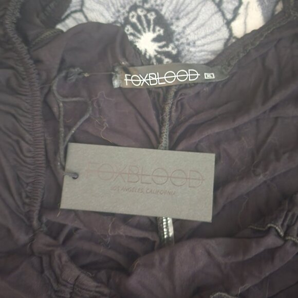 Foxblood ruched fitted dress goth - Picture 2 of 4